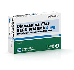 Olanzapina Flas Kern Pharma Efg Mg Compr Buco