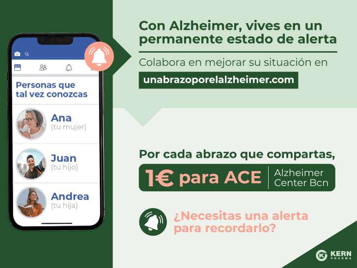 Campaña un abrazo por el Alzheimer Kern Pharma 