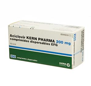 Aciclovir Kern Pharma EFG 200 mg, 100 compr. disp.