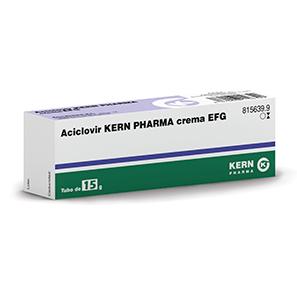 Aciclovir Kern Pharma EFG 50 mg, tubo de 15 g.