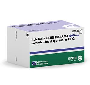 Aciclovir Kern Pharma EFG 800 mg, 35 compr. disp.