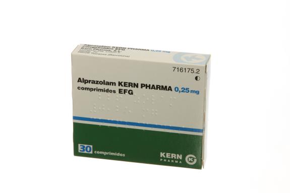 Alprazolam Kern Pharma EFG 0,25 mg, 30 compr.