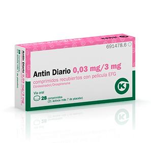 Antin Diario EFG 0,03 mg-3 mg, 28 compr. recub.