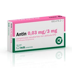 Antin  EFG 0,03 mg-3 mg, 3 x 21 compr. recub.