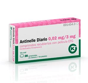 Antinelle Diario EFG 0,02 mg-3 mg, 28 compr. recub.