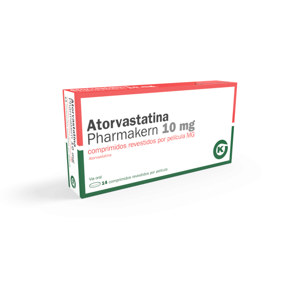 Atorvastatina Pharmakern 10 mg, 14 Comprimidos