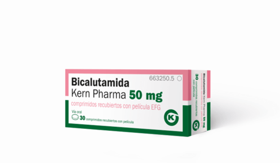 Bicalutamida Kern Pharma EFG 50 mg, 30 compr. recub.