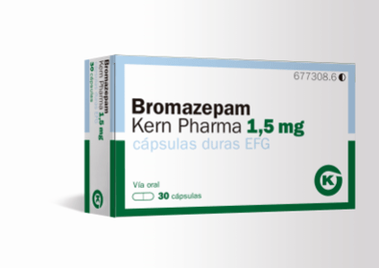 Bromazepam Kern Pharma EFG 1,5 mg 30 cáps.