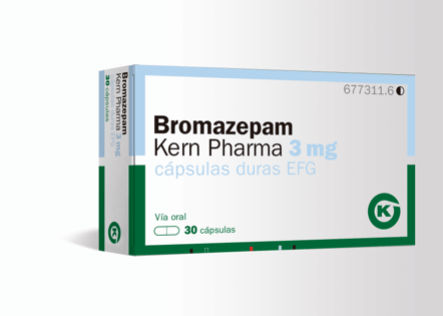 Bromazepam Kern Pharma EFG 3 mg, 30 cáps.