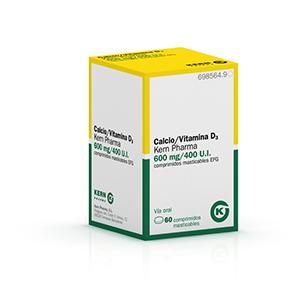 CalcEsteio / Vitamina D3 Kern Pharma EFG 600 mg/400 U.I., 60 compr. mast