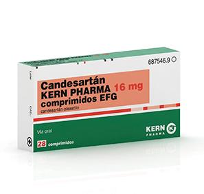 Candesartán Kern Pharma EFG 16 mg, 28 compr.