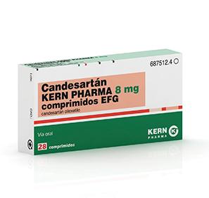 Candesartán Kern Pharma EFG 8mg, 28 compr.