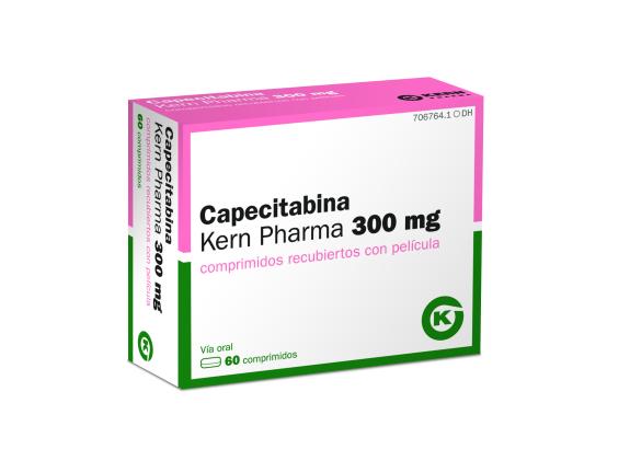 Capecitabina Kern Pharma EFG 300 mg, 60 comp. recub.