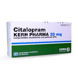 Citalopram Kern Pharma EFG 20 mg, 56 compr. recub.