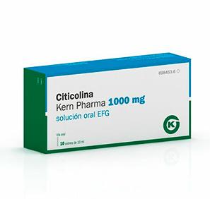 Citicolina Kern Pharma EFG 1000 mg, 10 sobres 10 ml