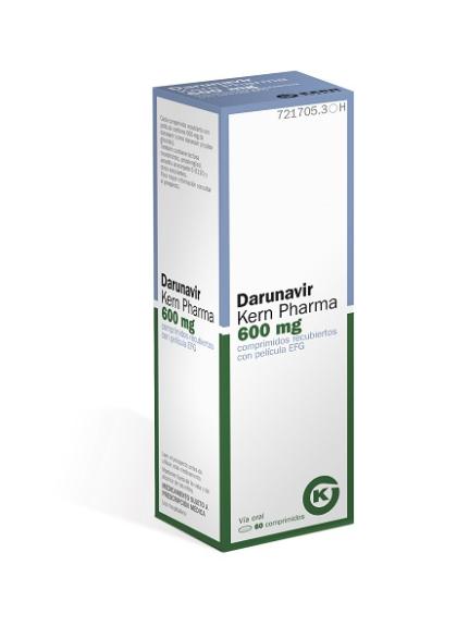 Darunavir KERN PHARMA EFG 600mg – 60 comprimidos