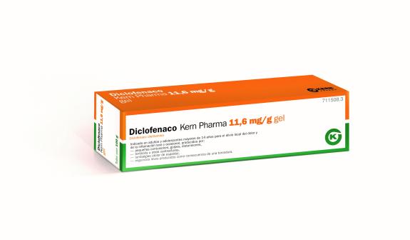 Diclofenaco Kern Pharma 11,6 mg-g gel, tubo 100 g