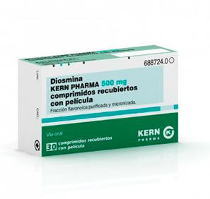 Diosmina Kern Pharma EFG 500 mg, 30 compr. recub.