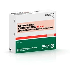 Eplerenona Kern Pharma EFG 25 mg, 30 compr. recub.