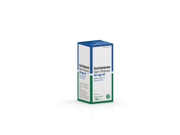 Escitalopram Kern Pharma EFG 20 mg/ml, 15 ml gotas