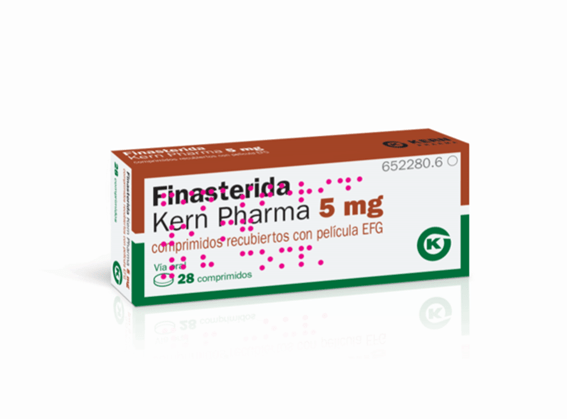 Finasterida Kern Pharma EFG 5 mg, 28 compr. recub.