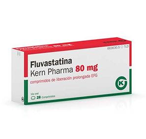 Fluvastatina Kern Pharma EFG 80 mg, 28 compr. liber. prolong.