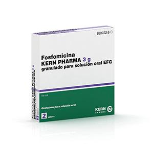 Fosfomicina Kern Pharma EFG 3 g, 2 sobres