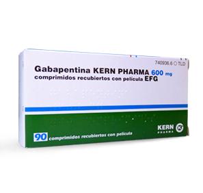 Gabapentina Kern Pharma EFG 600 mg, 90 compr. recub.