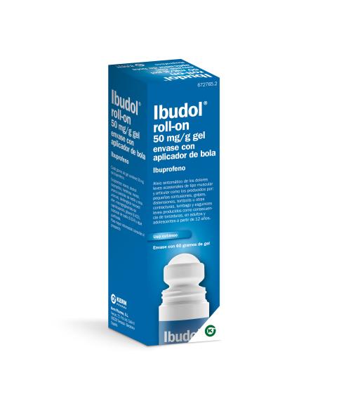 Ibudol® Roll-on 50mg/g, gel envase con aplicador de bola 60g