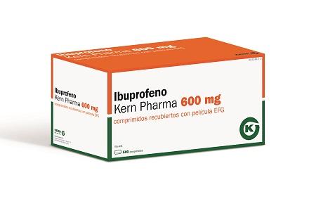Ibuprofeno Kern Pharma 600 mg comprimidos recubiertos ENVASE CLINICO