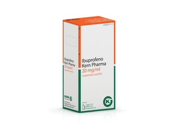 Ibuprofeno Kern Pharma EFG 20 mg/ml, 200 ml