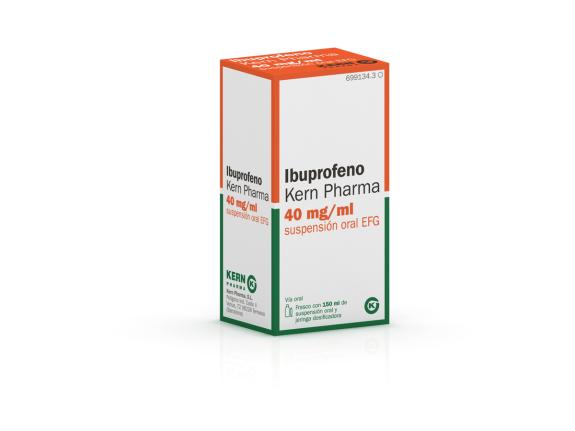 Ibuprofeno Kern Pharma EFG 40 mg/ml, 150 ml