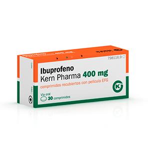 Ibuprofeno Kern Pharma EFG 400 mg, 30 compr. recub.