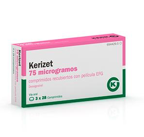 Kerizet  EFG 75 µg, 3 x 28 compr. recub.