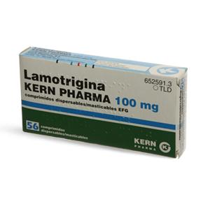 Lamotrigina Kern Pharma EFG 100 mg, 56 comp. disper. mast.