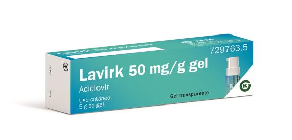 Lavirk®  50mg/g gel, frasco con bomba dosificadora 5g