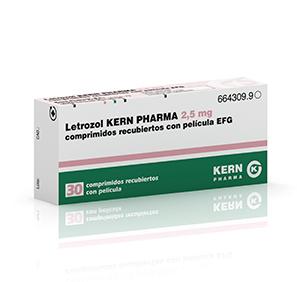 Letrozol Kern Pharma EFG 2,5 mg, 30 compr. recub.