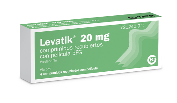 Levatik 20 mg comprimidos recubiertos con película EFG 4 comprimidos