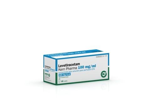 Levetiracetam Kern Pharma EFG 100 mg/ml concentrado para solución para perfusión 500mg/ 5ml