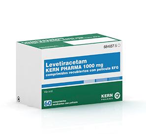 Levetiracetam Kern Pharma EFG 1000 mg, 60 compr. recub.