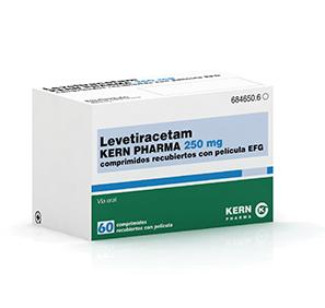 Levetiracetam Kern Pharma EFG 250 mg, 60 compr. recub.