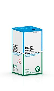 Levodopa / Carbidopa / Entacapona Kern Pharma EFG 100 mg/25 mg/200 mg; 100 compr. recub.
