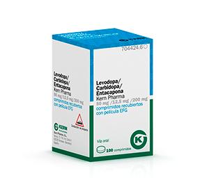 Levodopa/Carbidopa/Entacapona Kern Pharma 50 mg/12,5 mg/200 mg comp. recub.