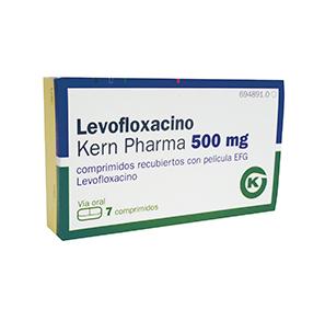 Levofloxacino Kern Pharma EFG 500 mg, 7 compr. recub.