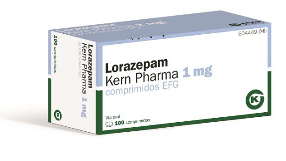 Lorazepam Kern Pharma EFG 1 mg, 100 compr.