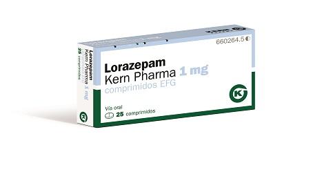 Lorazepam Kern Pharma EFG 1 mg, 25 comp.