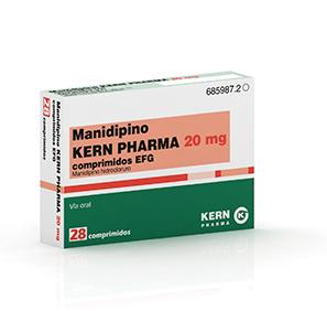 Manidipino Kern Pharma EFG 20 mg, 28 compr.