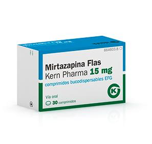 Mirtazapina Flas Kern Pharma EFG 15 mg, 30 compr. buco.