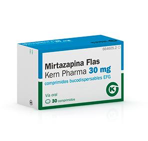 Mirtazapina Flas Kern Pharma EFG 30 mg, 30 compr. buco.