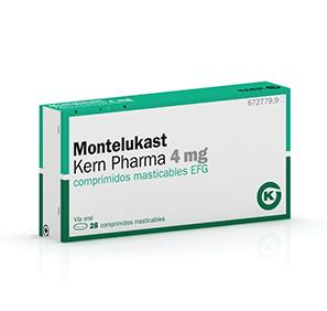 Montelukast Kern Pharma EFG 4 mg, 28 comp. mast.